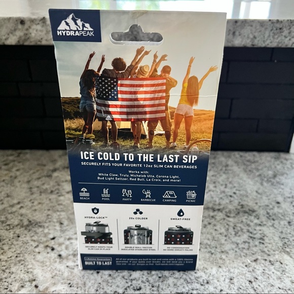 NWT Hydrapeak ‘America’ Slim Can Cooler - Picture 3 of 10